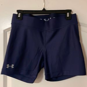 NWT Navy Under Armour Compression HeatGear Bike Shorts